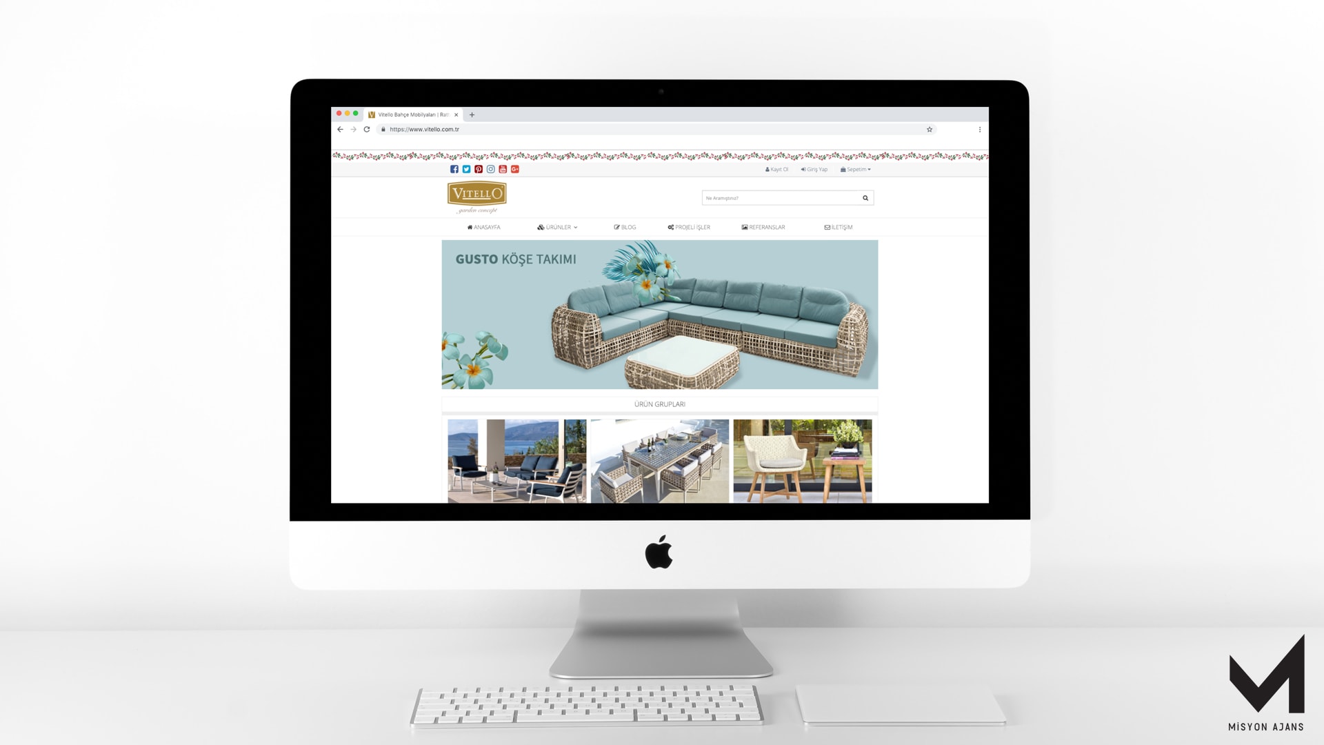 Vitello Bahçe Mobilyaları Web Site Tasarım